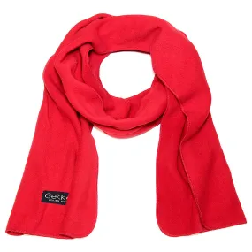 Men Women Fleece Scarf - Red