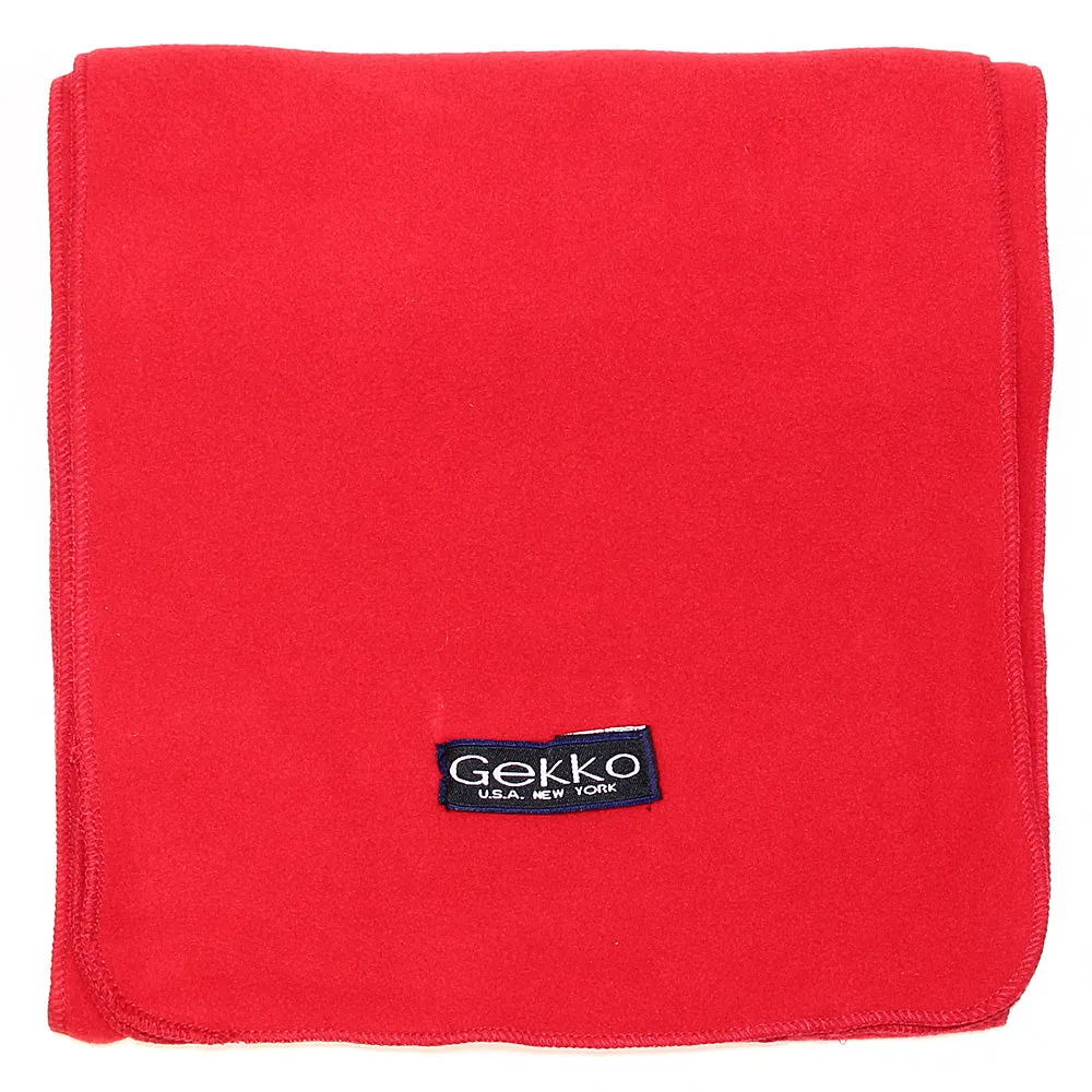 Men Women Fleece Scarf - Red