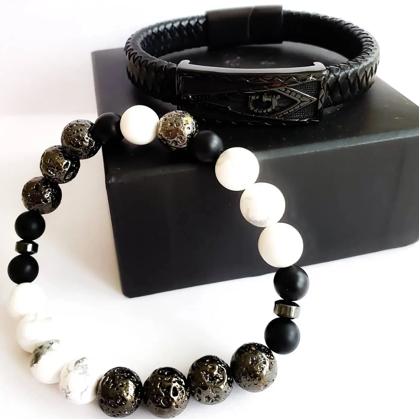 Men's "Metallic" Masonic Bracelet set