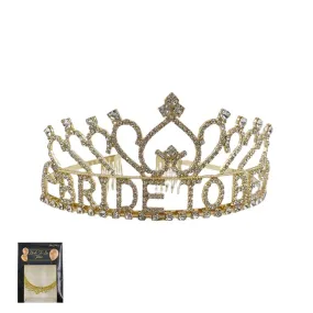 Metal Bride to Be Tiara - Gold