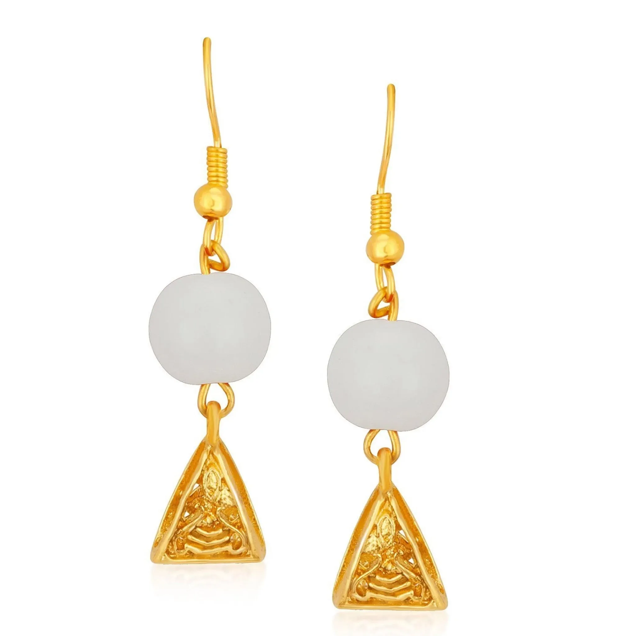 Metal Jewel Set (White, Gold)