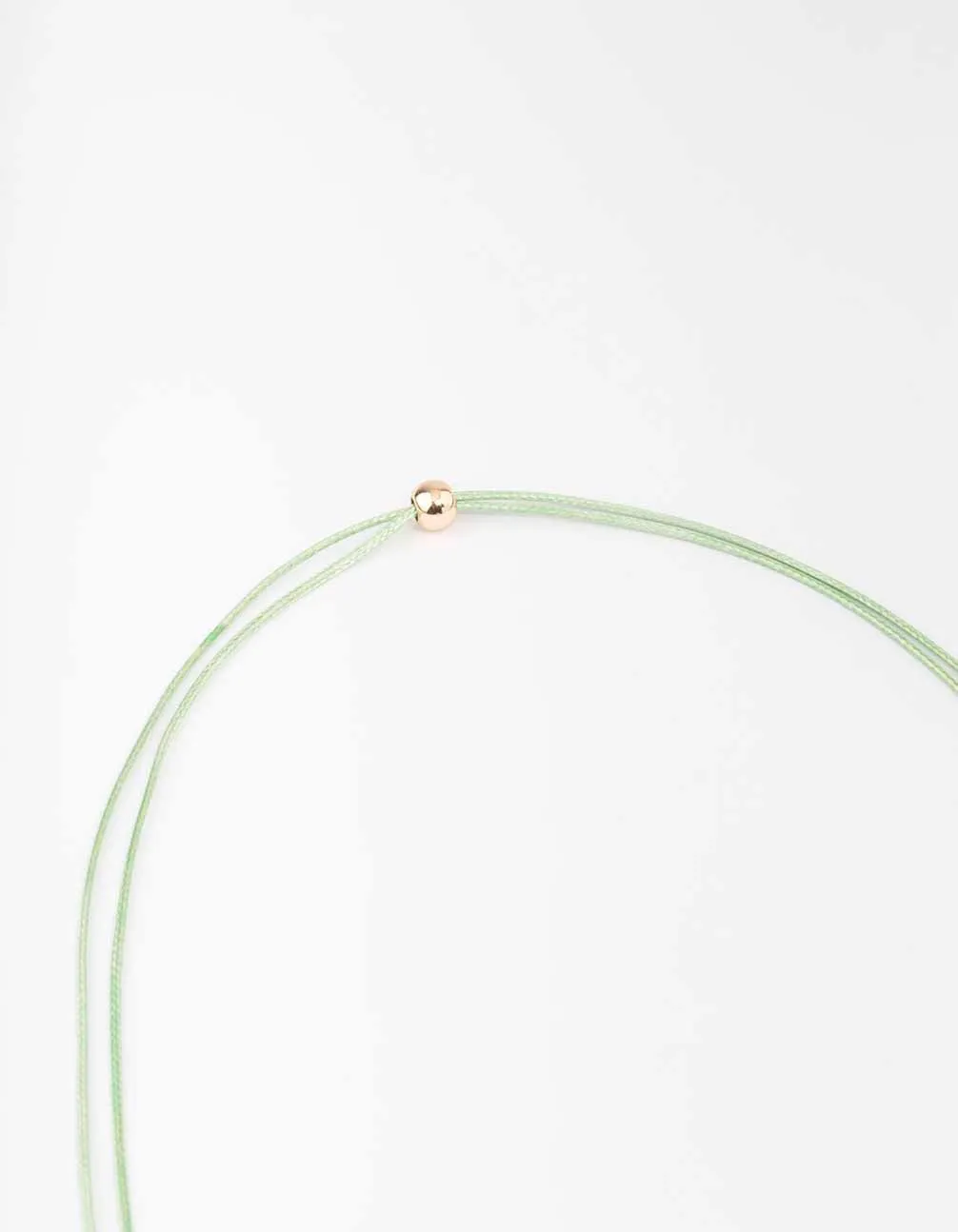 Mint Cord Flower Choker