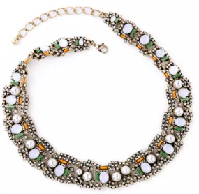 Modern Pearl Collar Necklace