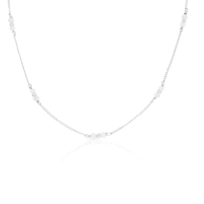 MOONSTONE BEADED NECKLACE