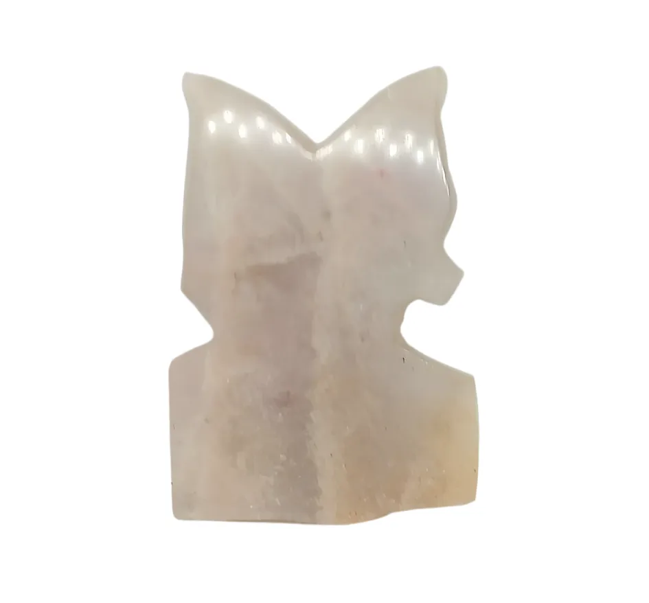 Moonstone Crystal Masked Lady Carving