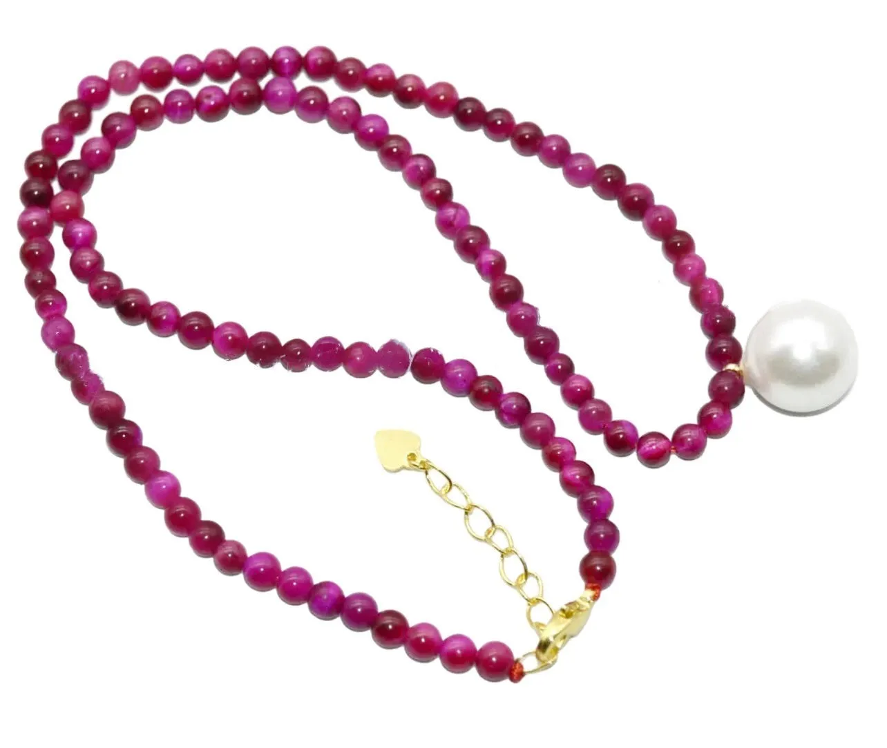 Multi-Gemstone Gemstone Shell Pearl Drop Necklace(s) 18''