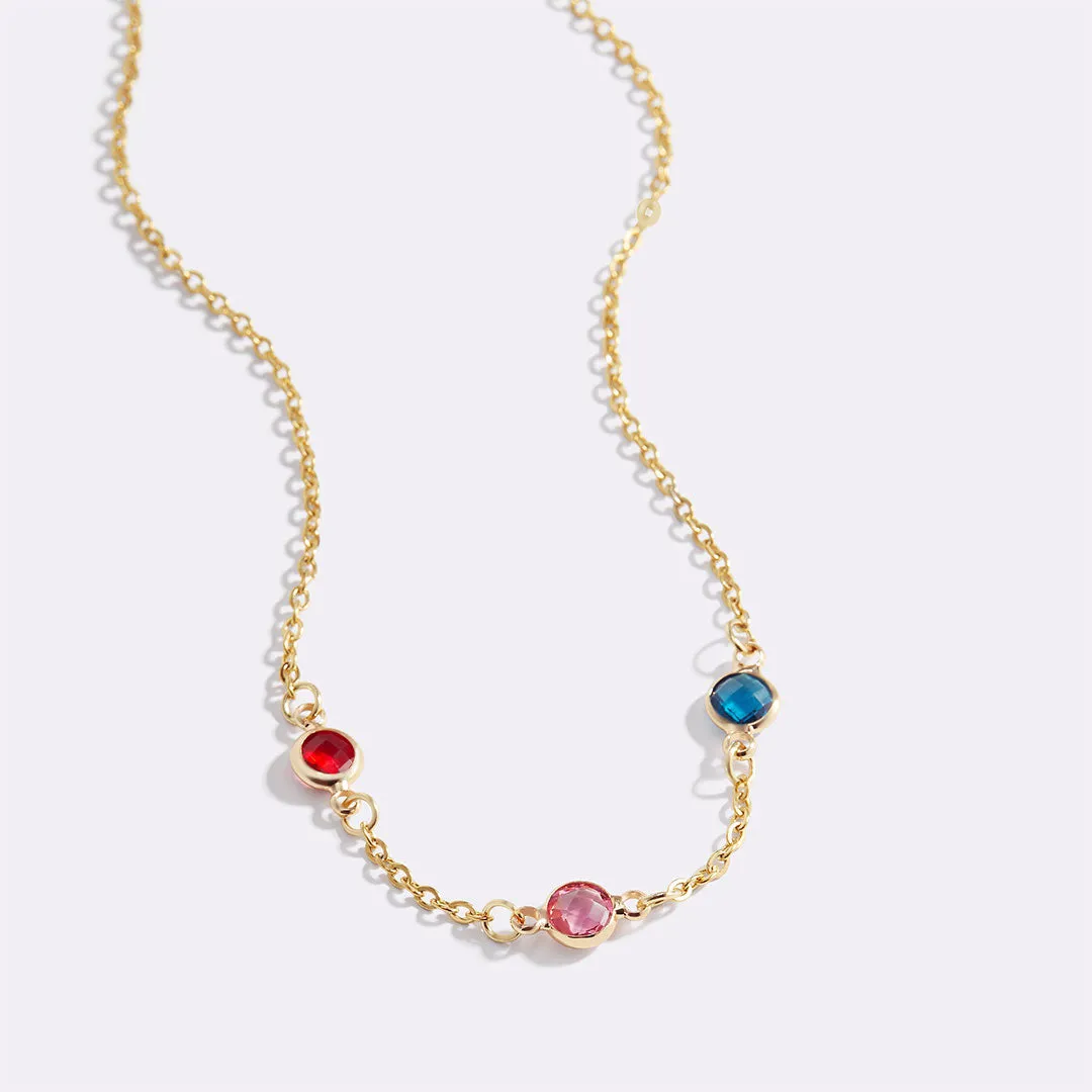 Multi-Stone Birthstone Necklace