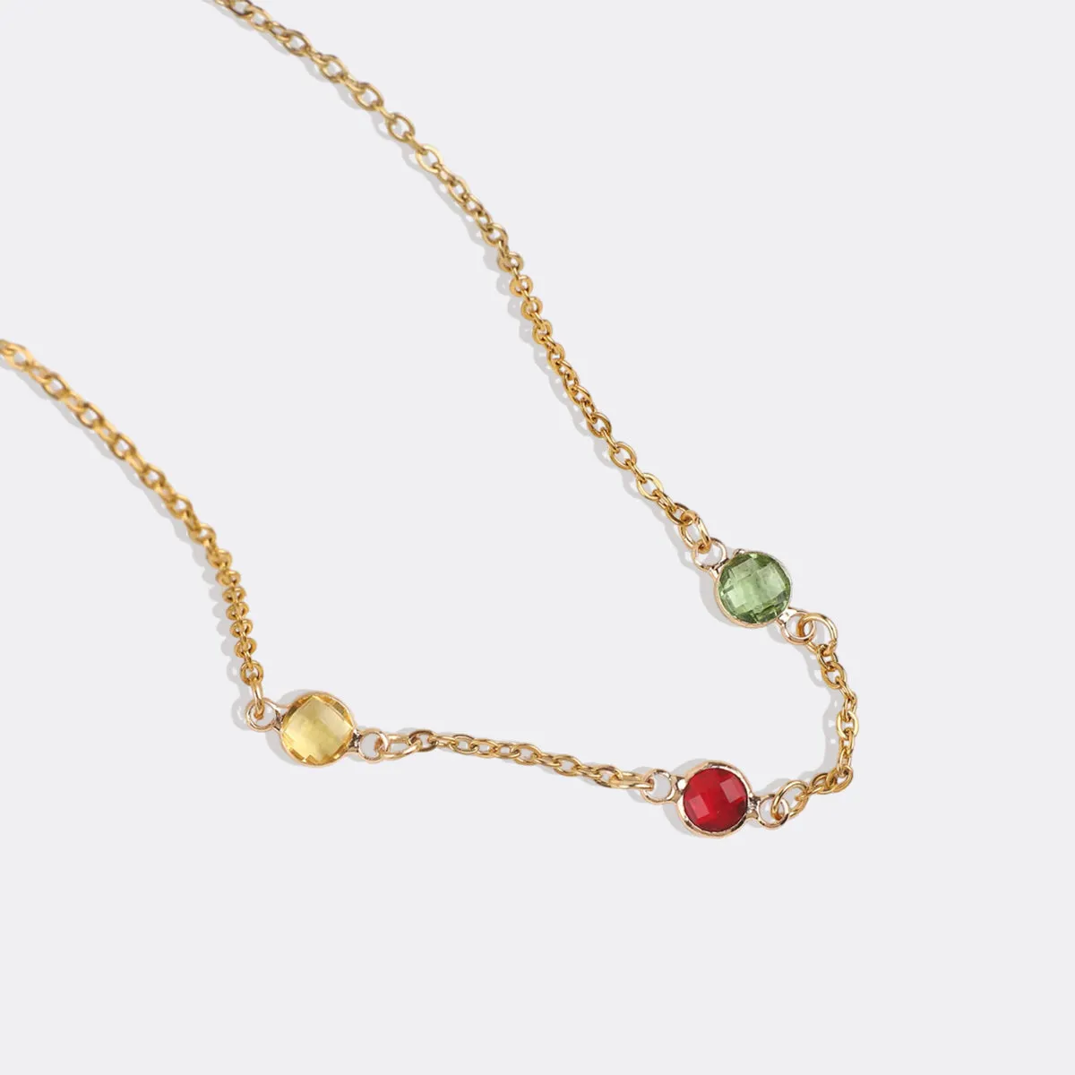 Multi-Stone Birthstone Necklace