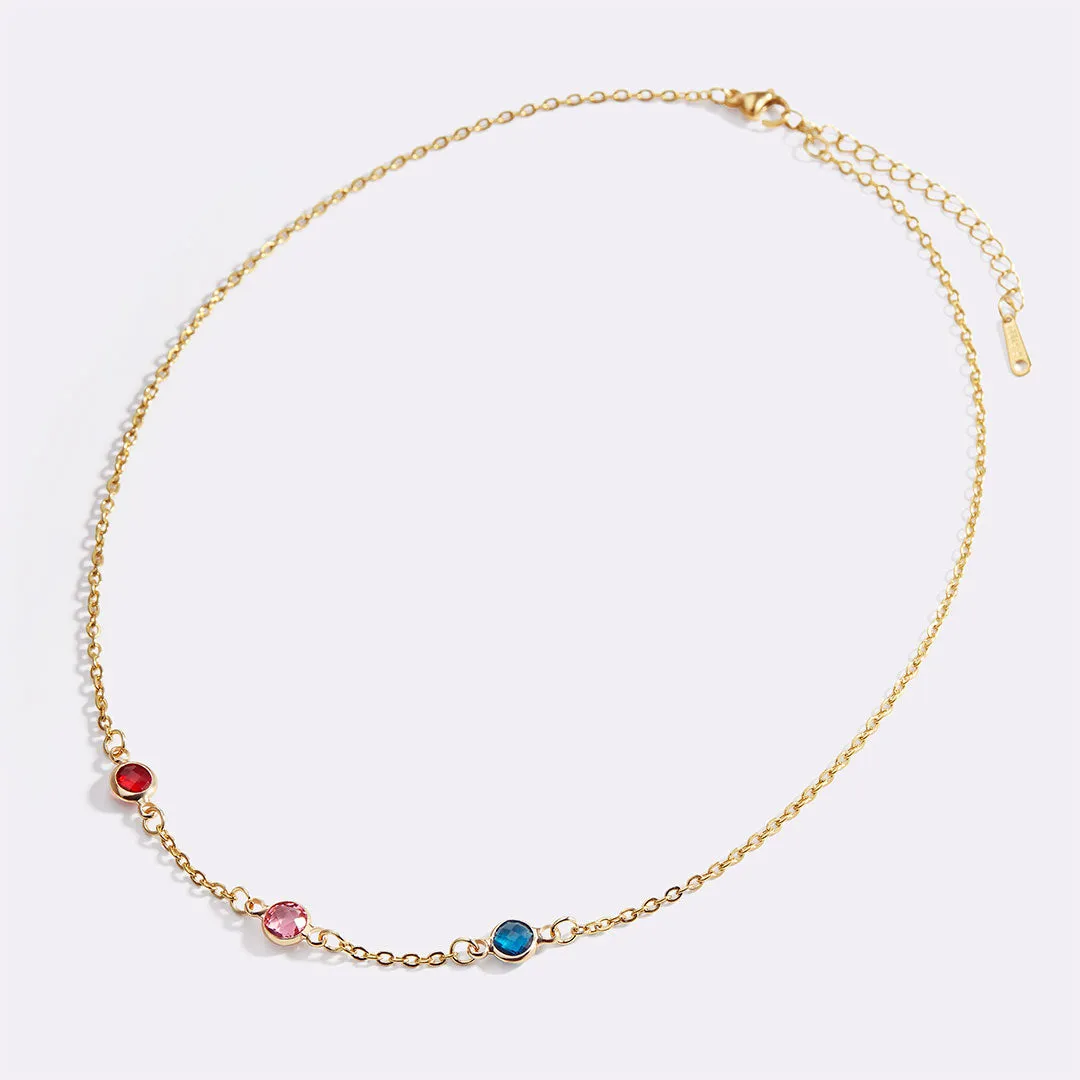 Multi-Stone Birthstone Necklace