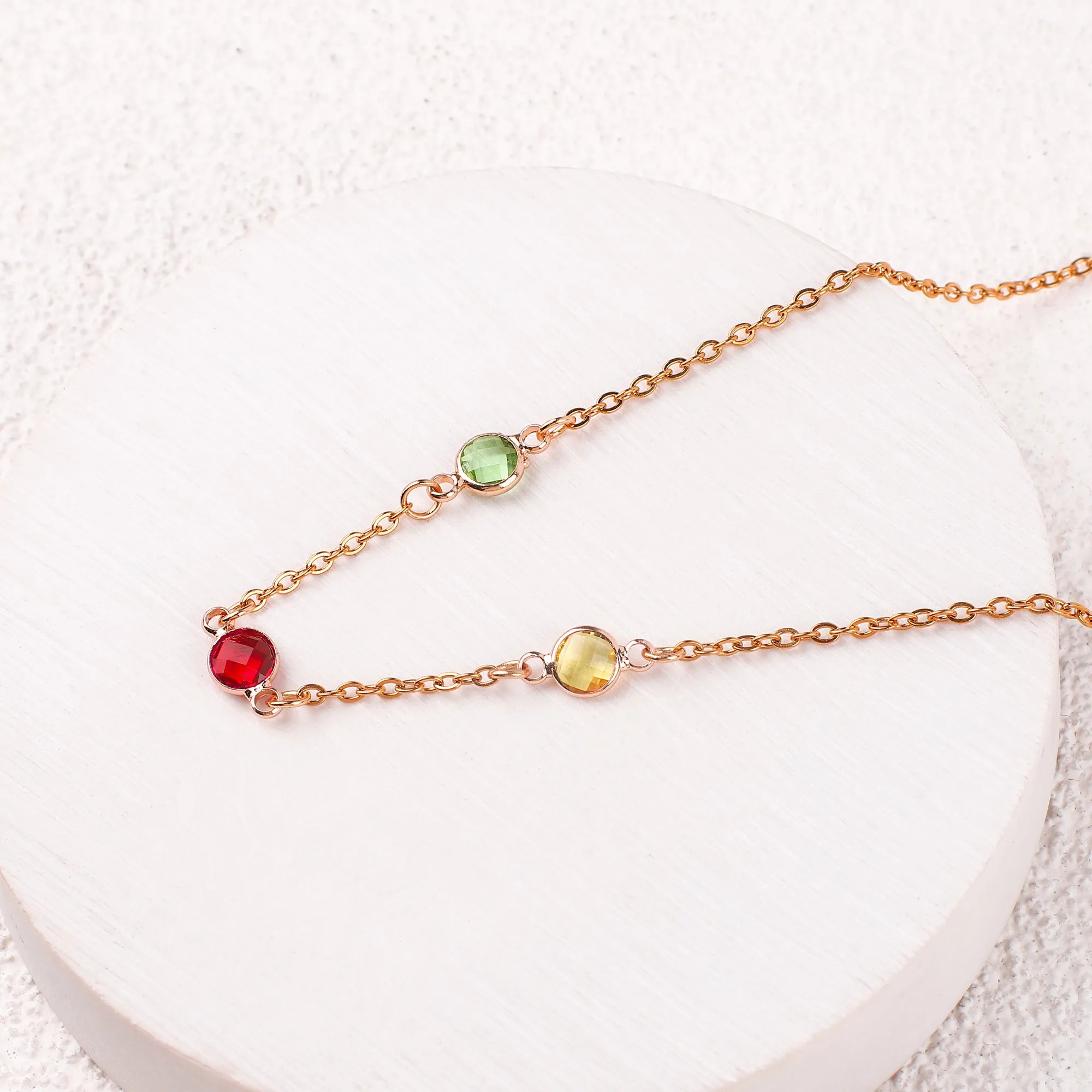 Multi-Stone Birthstone Necklace