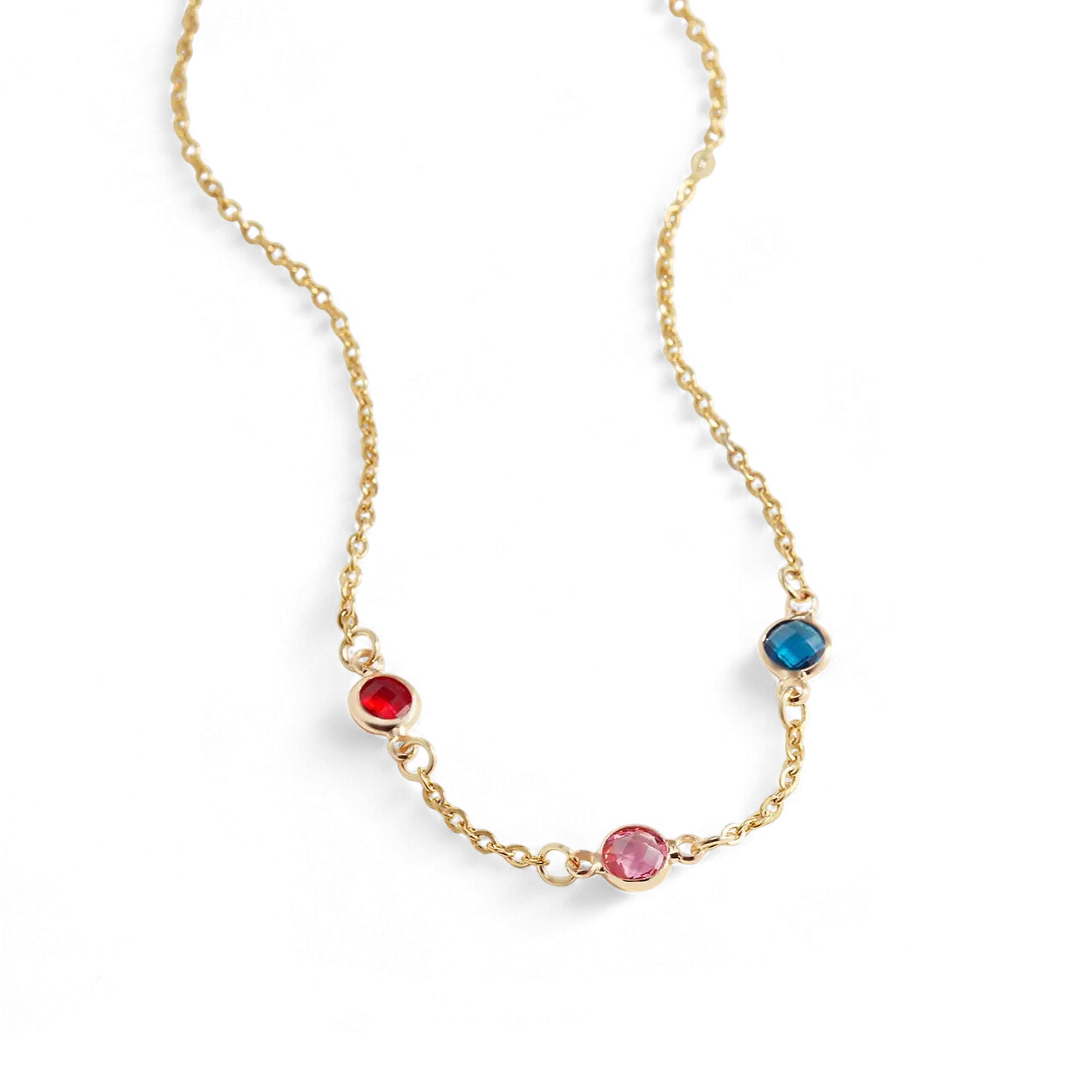 Multi-Stone Birthstone Necklace