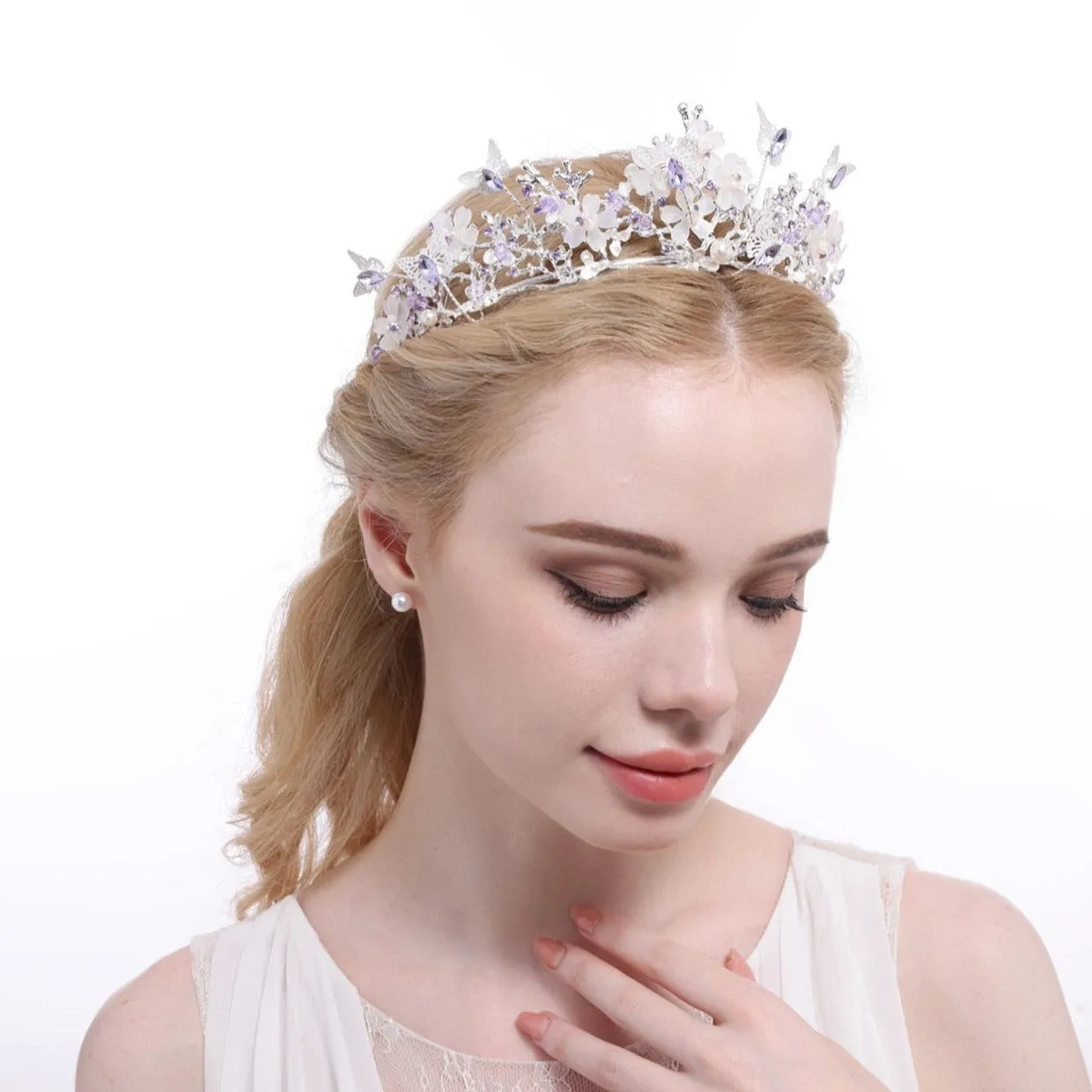 Multiple Colors Bridal Tiara (SG1419) - Wholesale