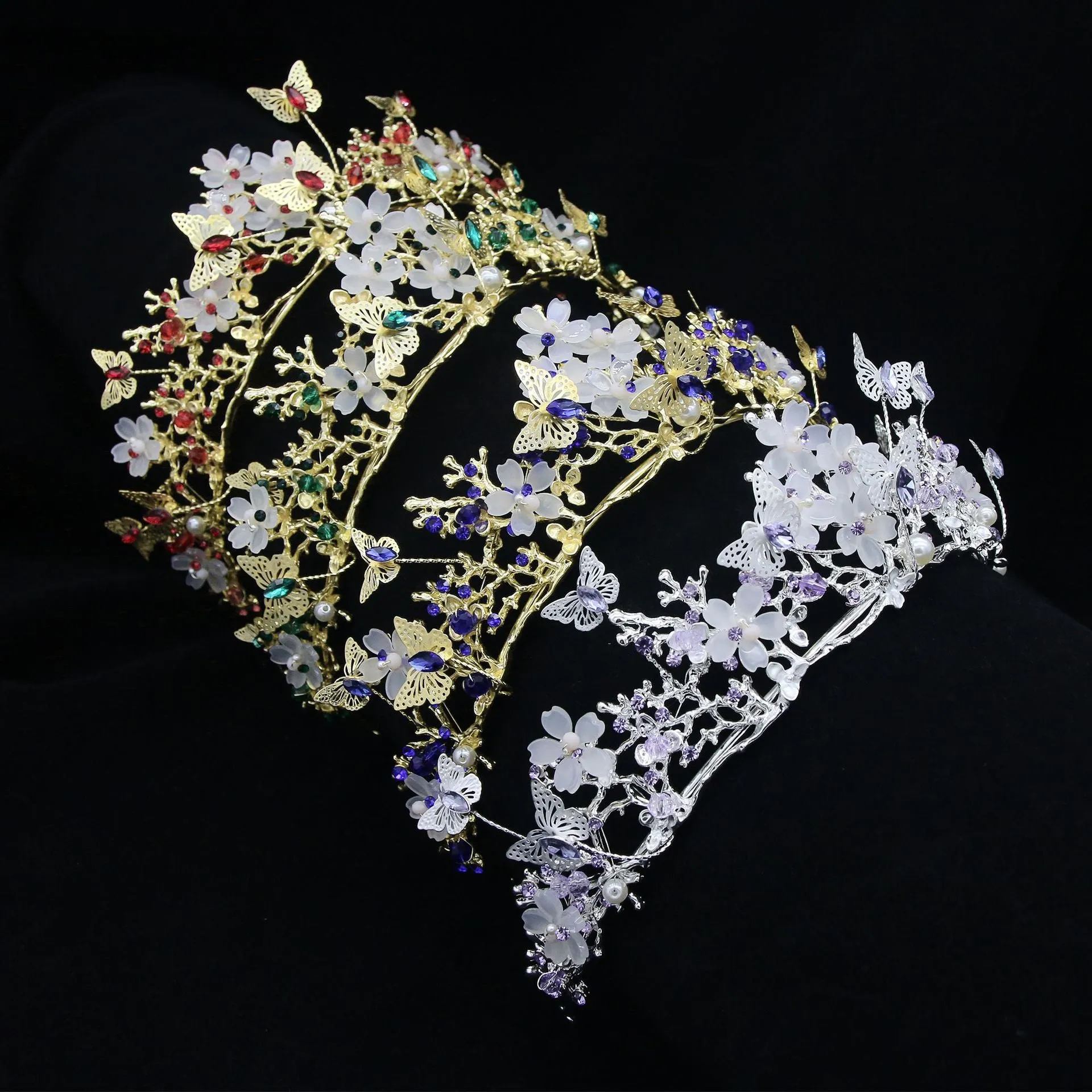 Multiple Colors Bridal Tiara (SG1419) - Wholesale