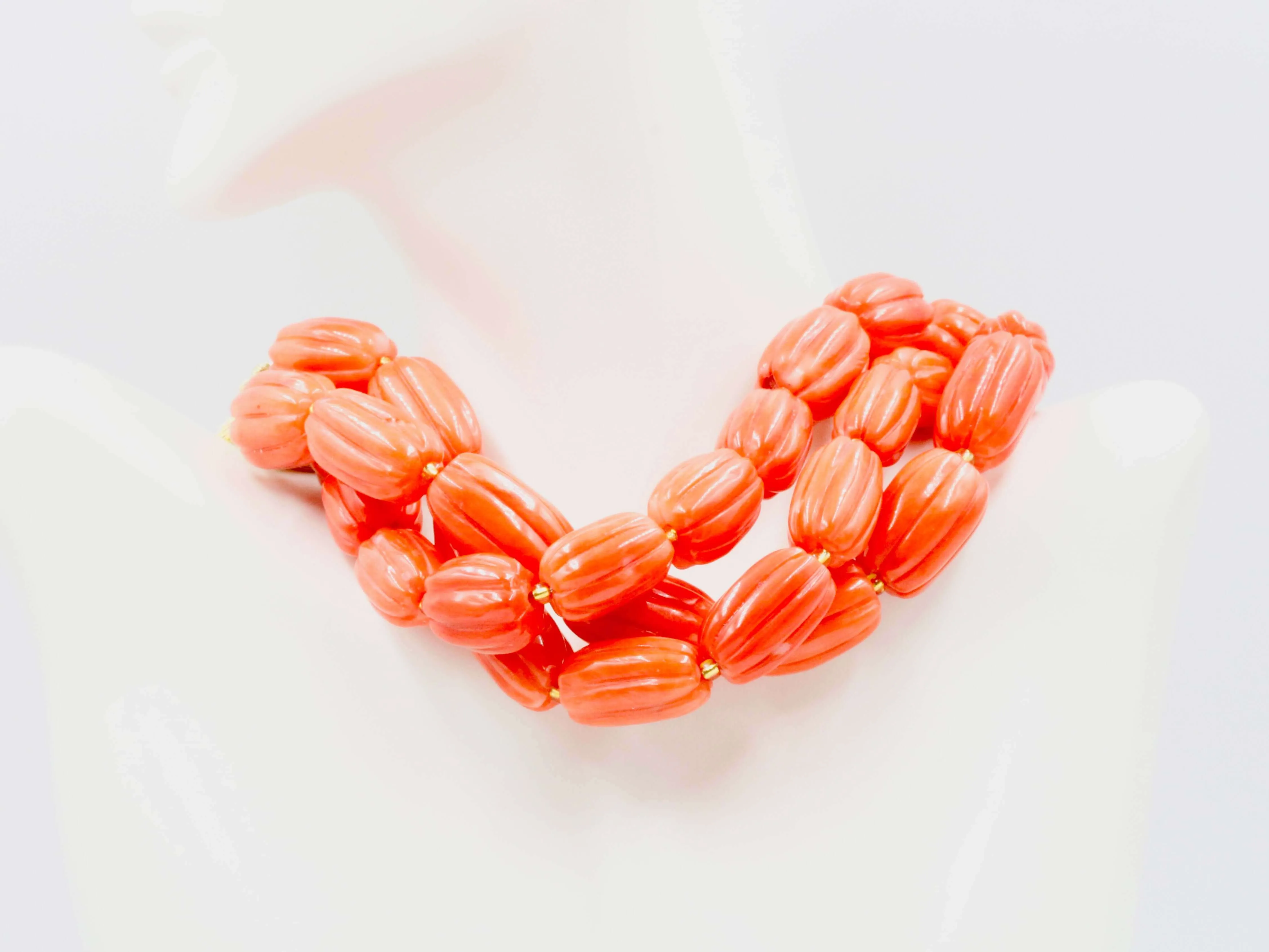 Natural Orange Coral Beads Orange Coral Gemstone Large Pumpkin Shaped Coral Beaded Strand Unfinished Strand Coral Gemstone Beads 6142910