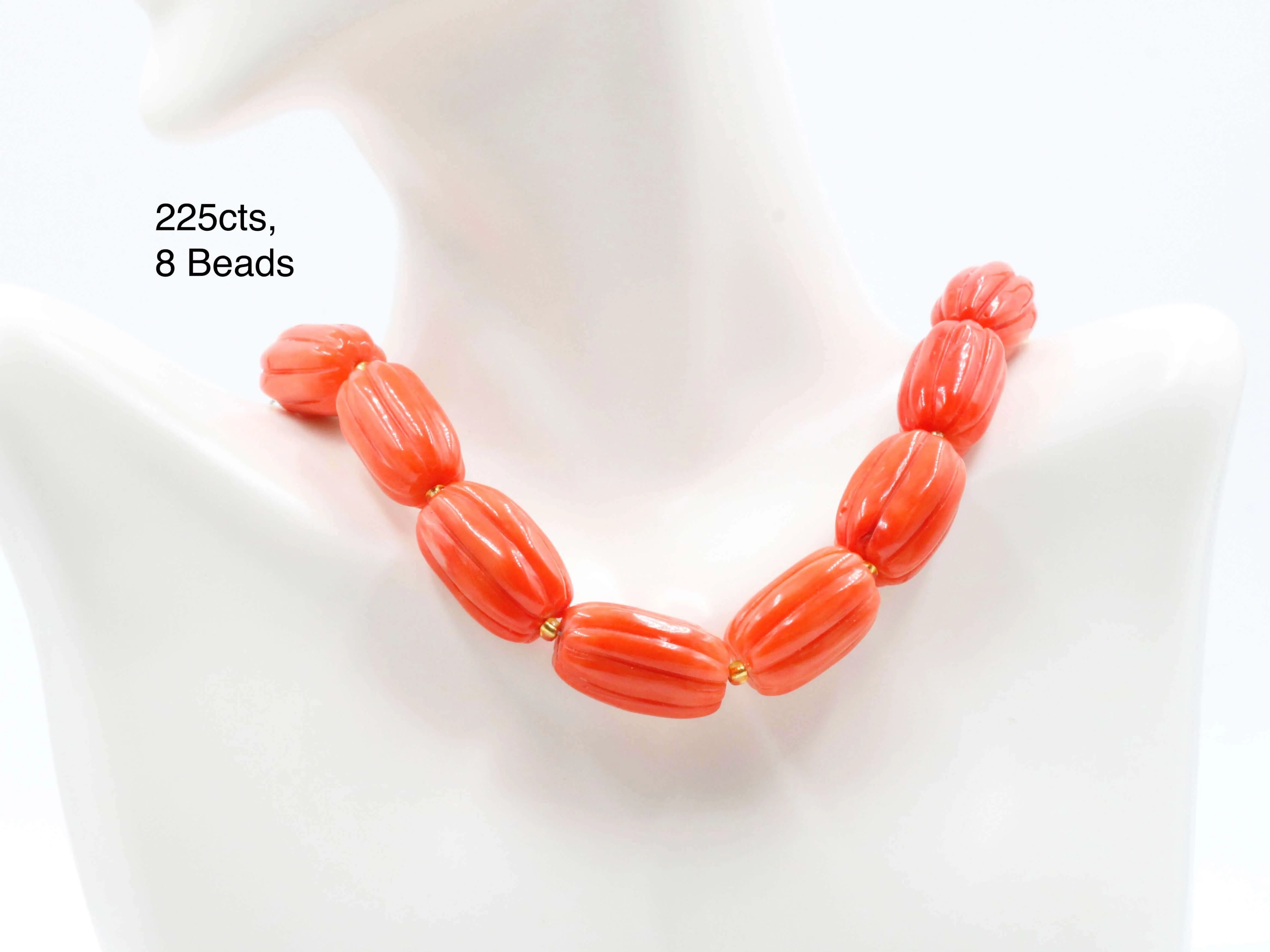 Natural Orange Coral Beads Orange Coral Gemstone Large Pumpkin Shaped Coral Beaded Strand Unfinished Strand Coral Gemstone Beads 6142910