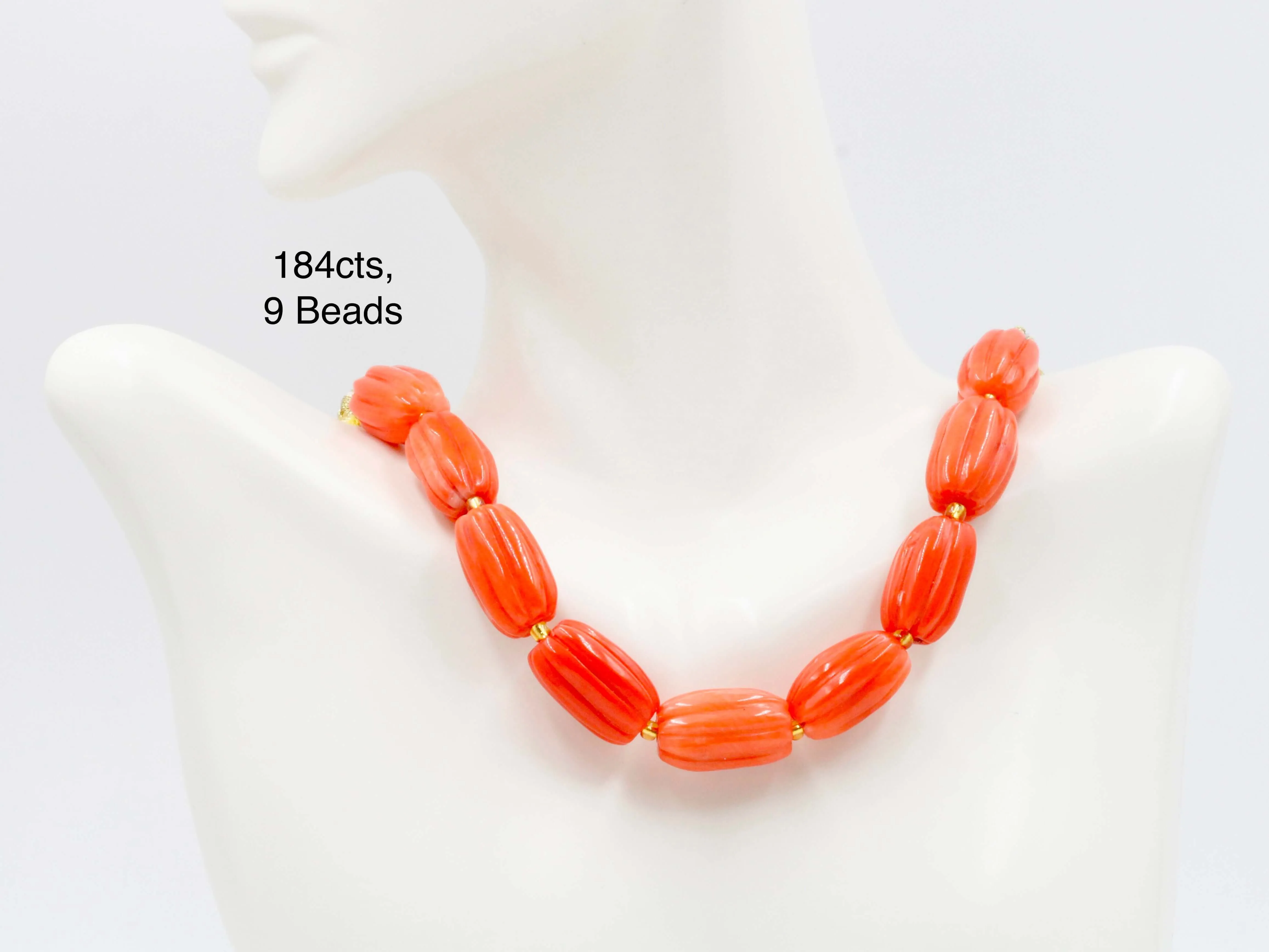 Natural Orange Coral Beads Orange Coral Gemstone Large Pumpkin Shaped Coral Beaded Strand Unfinished Strand Coral Gemstone Beads 6142910