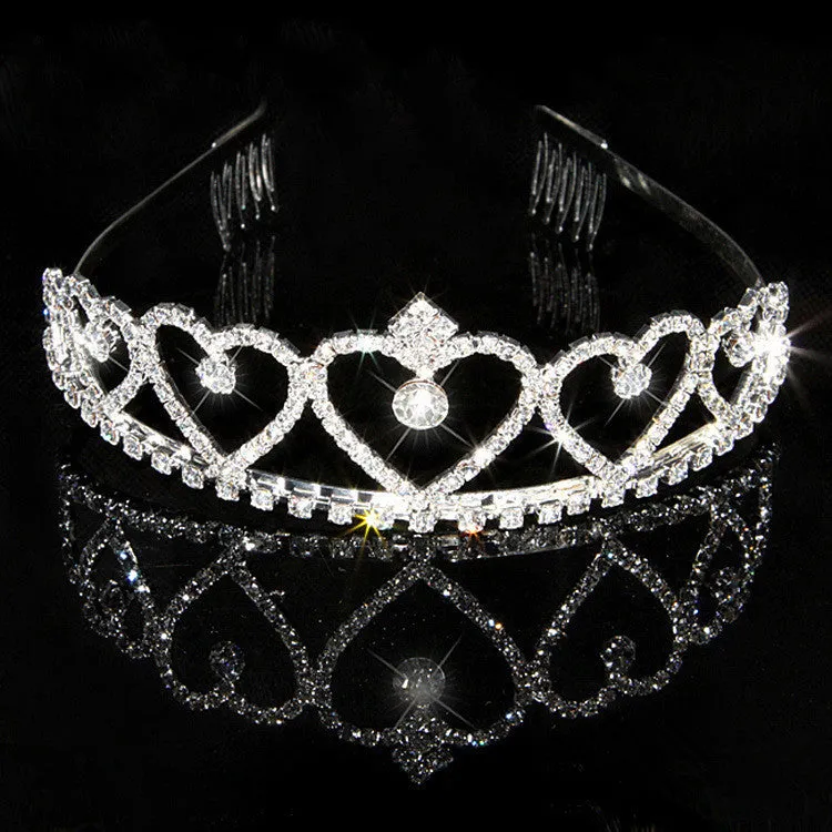 New Fashion Princess Bride rhinestone crystal tiara crown wedding accessories