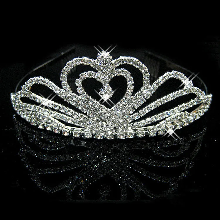 New Fashion Princess Bride rhinestone crystal tiara crown wedding accessories