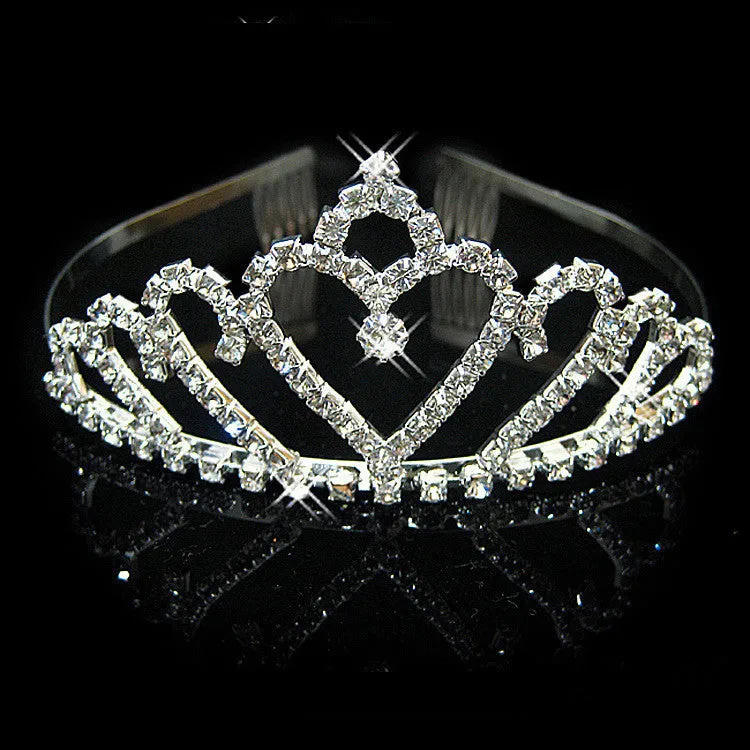 New Fashion Princess Bride rhinestone crystal tiara crown wedding accessories