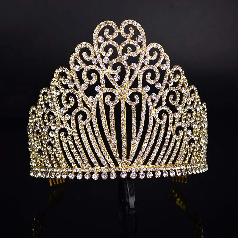 New Sparkling Crystal Tiara Luxury Wedding Headdress