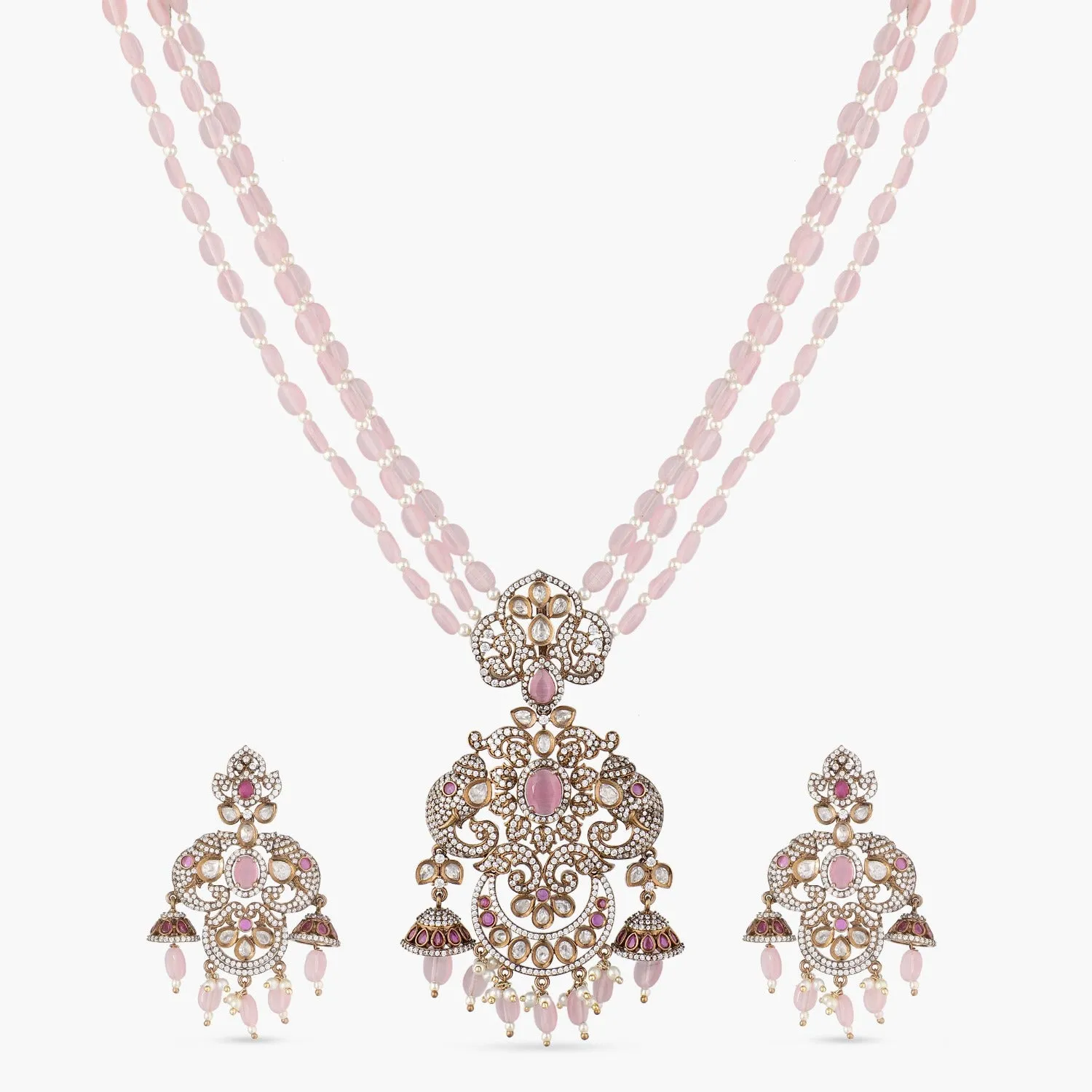 Nora Nakshatra CZ Necklace Set