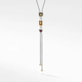 Novella Y Necklace with Citrine and 18K Yellow Gold