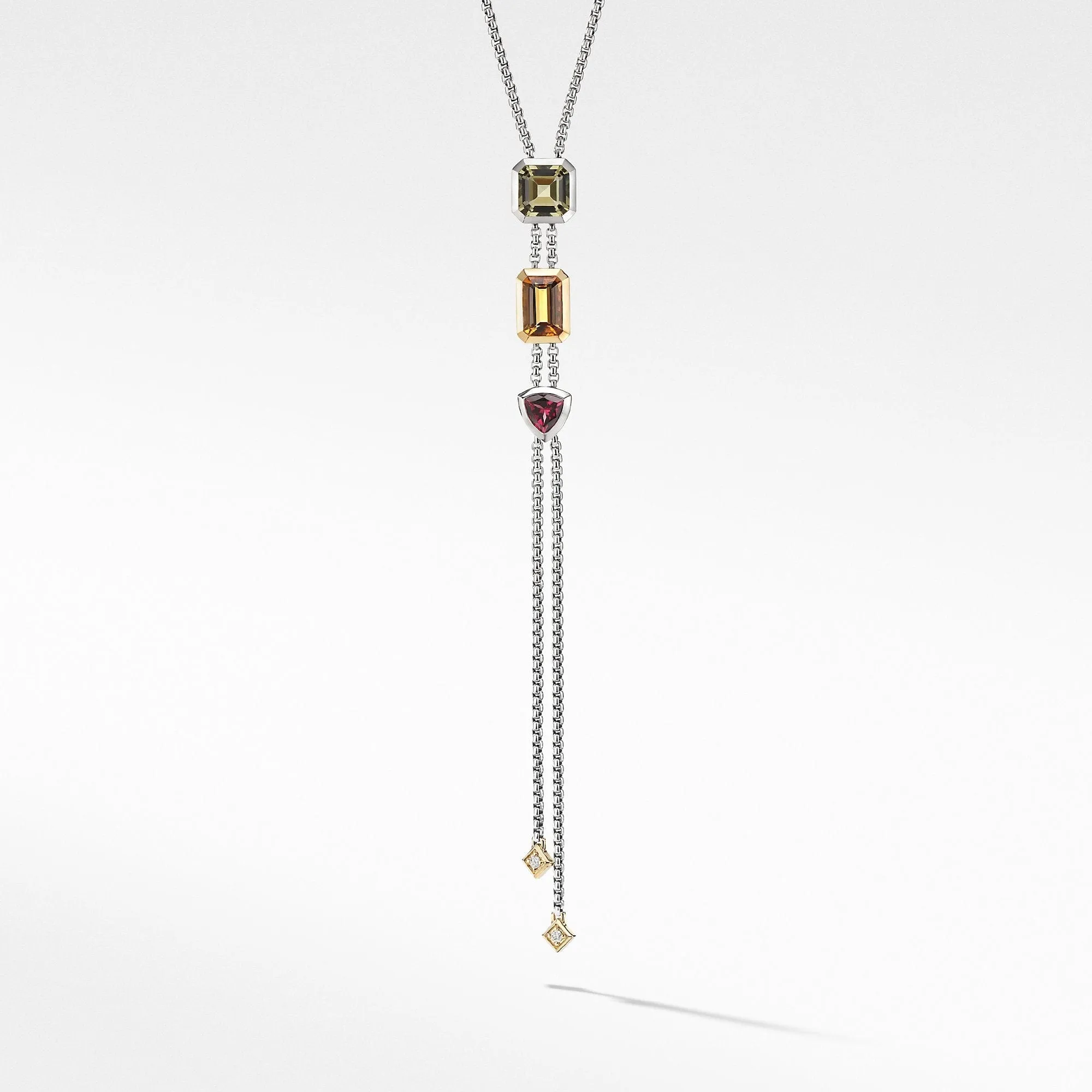 Novella Y Necklace with Citrine and 18K Yellow Gold