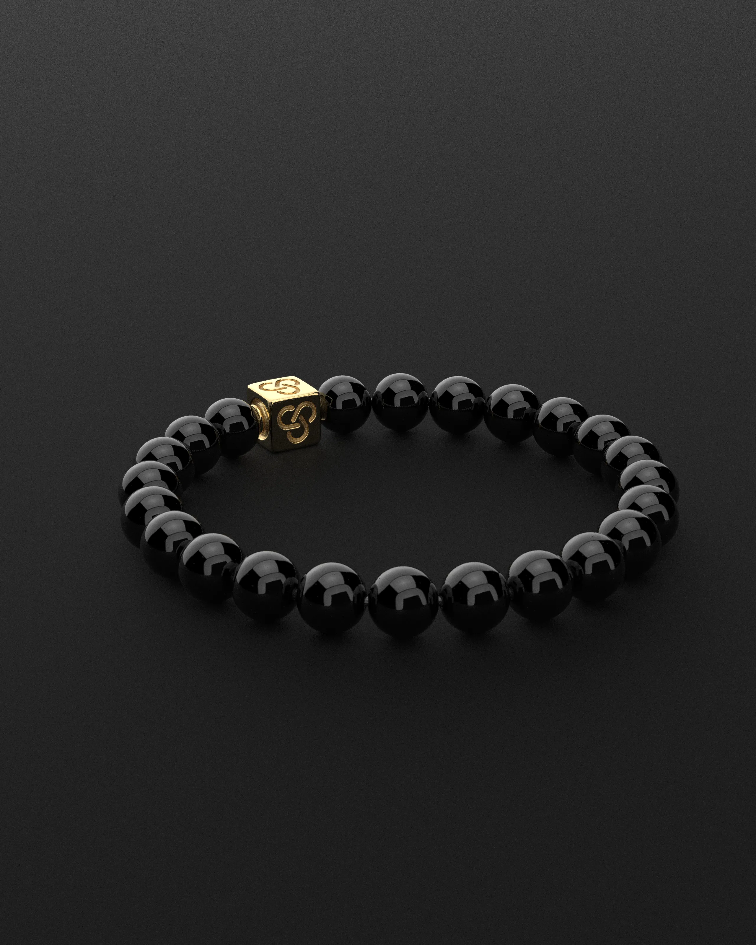 Onyx Bracelet 8mm | Essential by Seekers Men's Jewelry