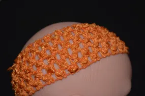 Orange Crochet Headband