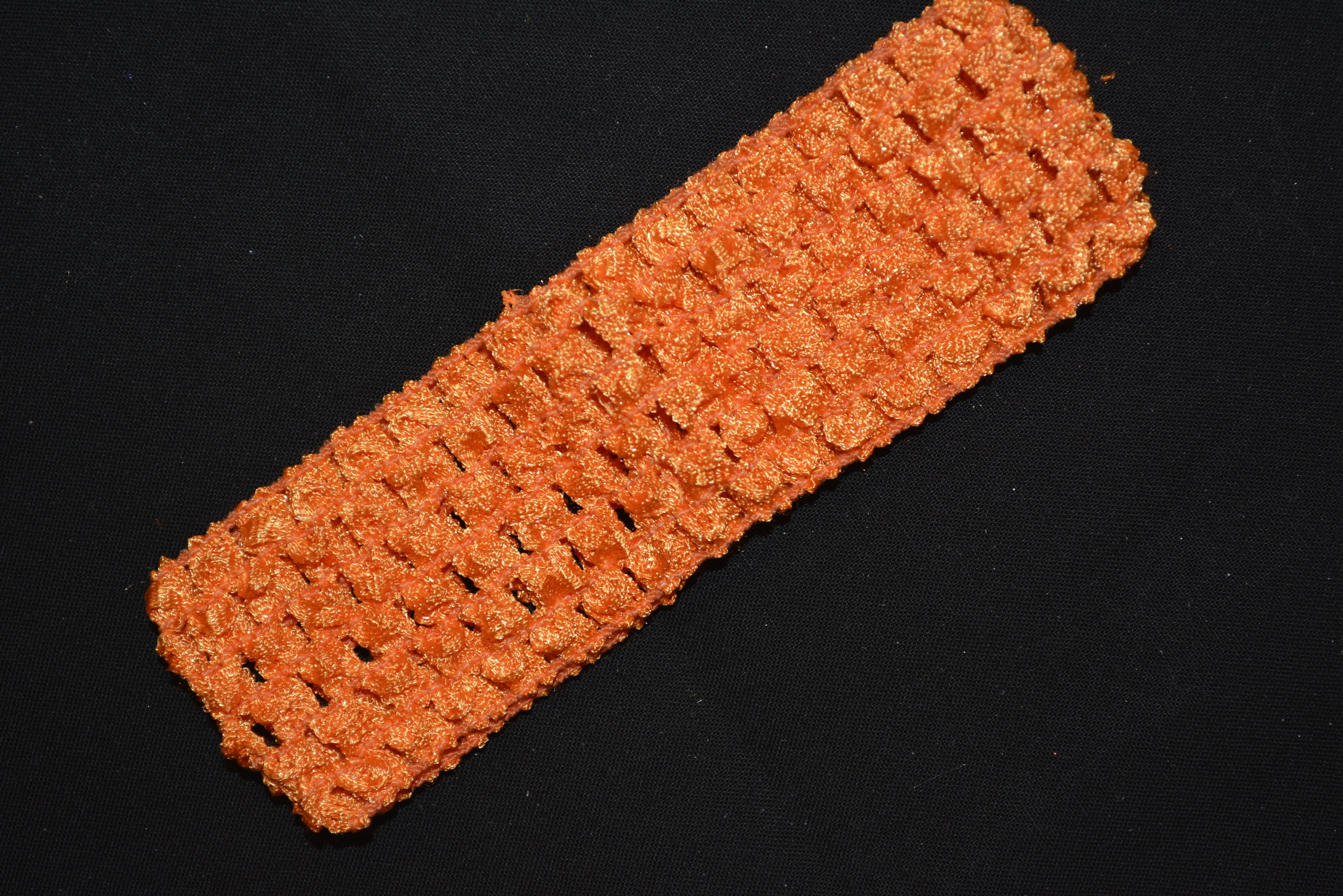 Orange Crochet Headband