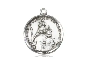 Our Lady Of Consolation Silver Pendant And Chain