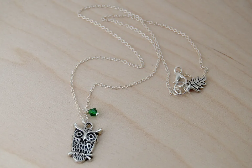 Owl BFF Necklace (Sold Singly) | Silver Owl Charm Necklace | Best Friend Jewelry