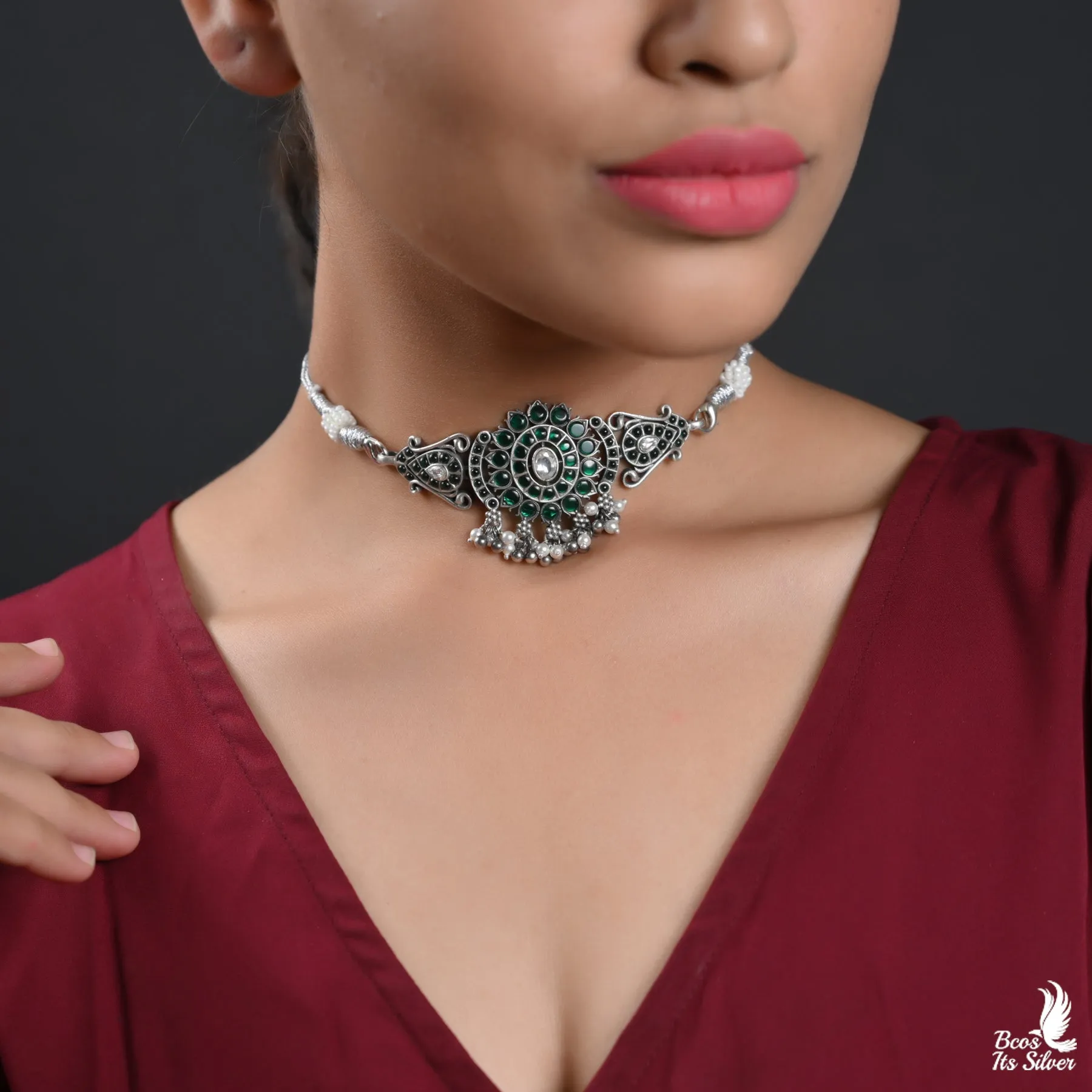 OXIDIZED CHOKER - 4433