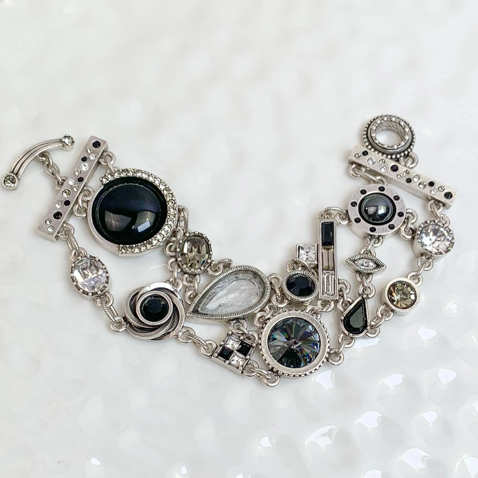 Patricia Locke Black and White Composition Bracelet