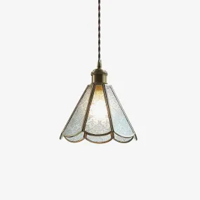 Patterned Glass Pendant Lamp