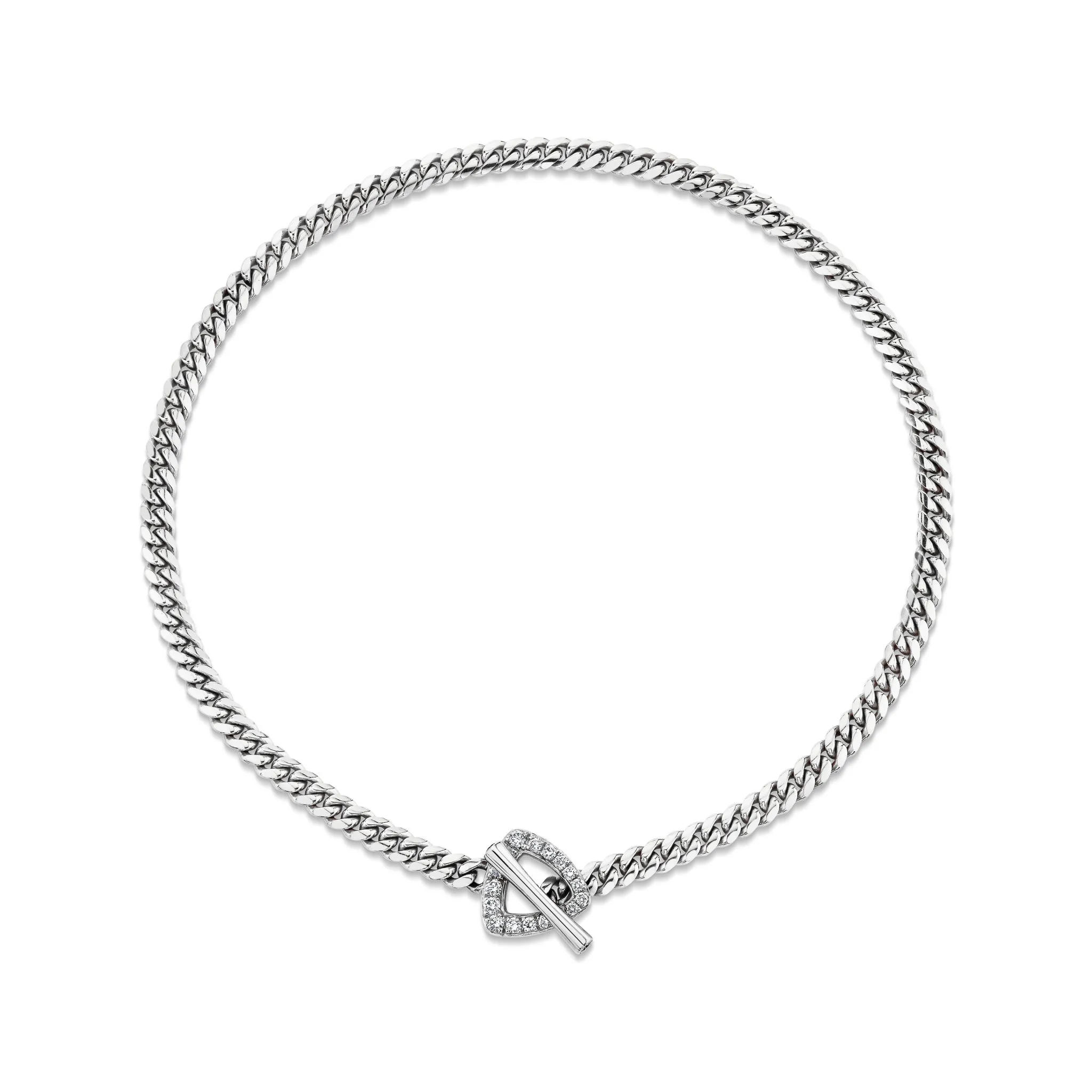 Pavé Diamond Trillion Toggle Choker