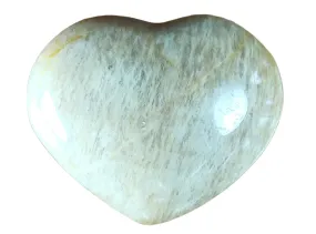 Peach Moonstone Crystal Heart