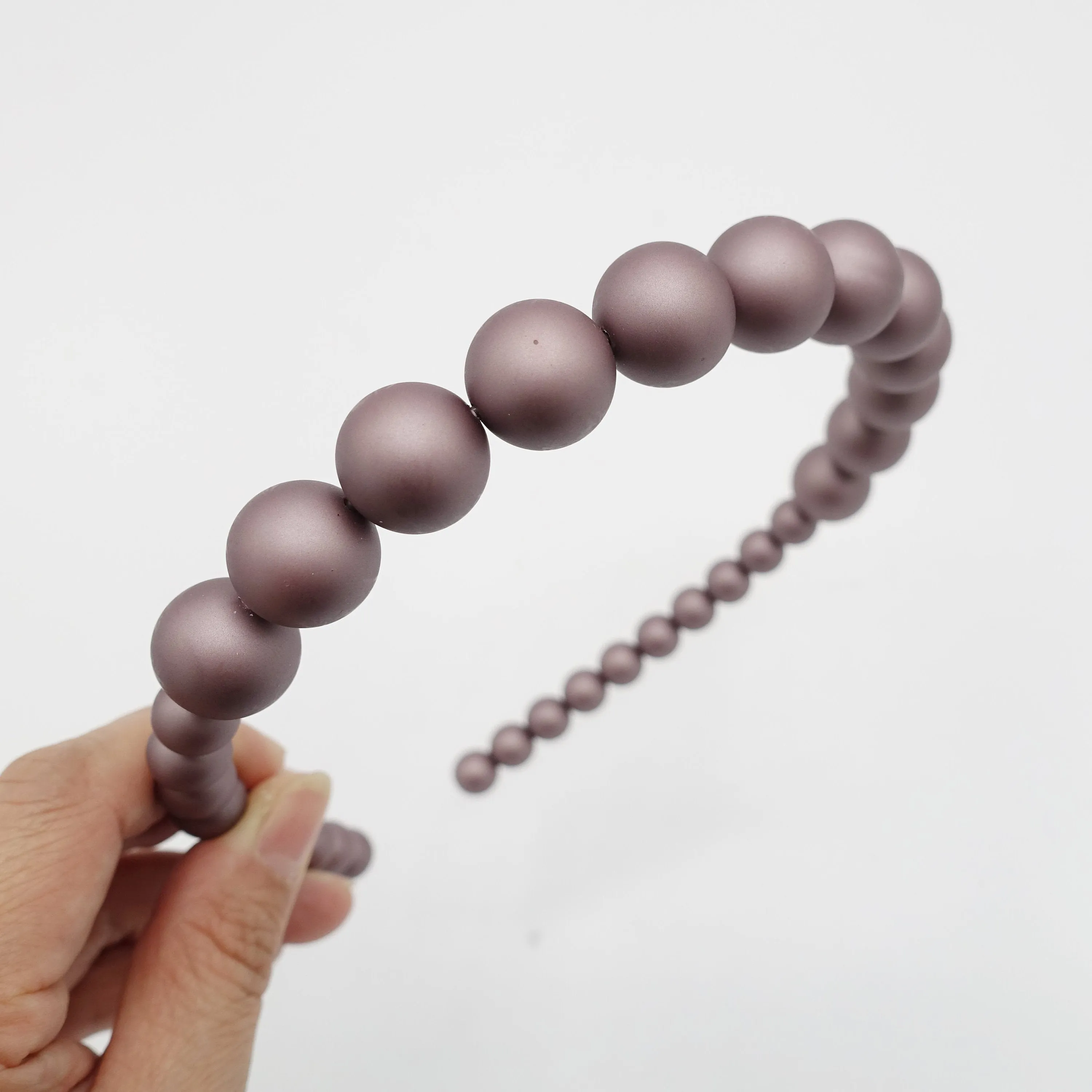 pearl headband dyed non- glossy ball wire hairband women hair accessory