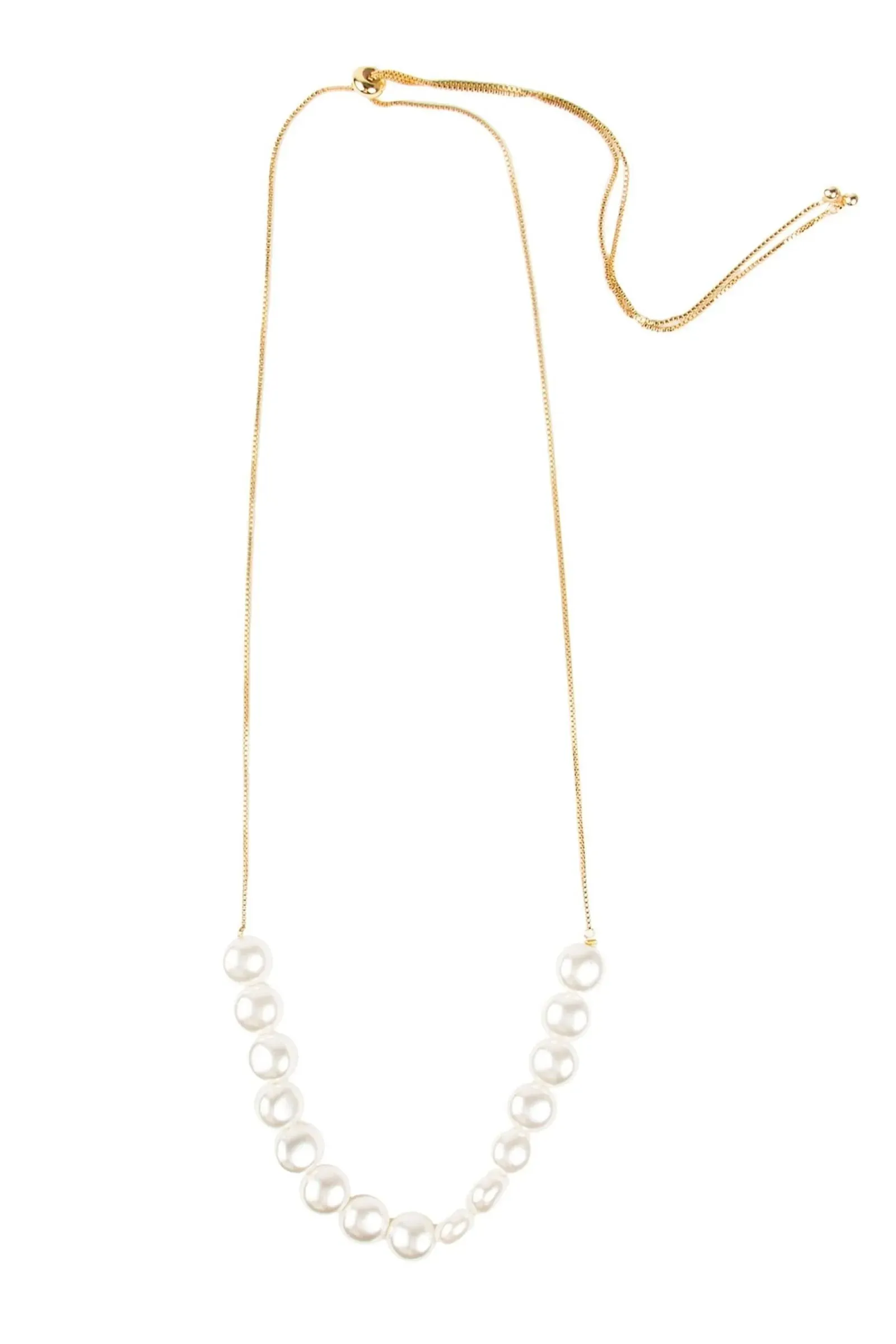 Pearl Long Chain Necklace