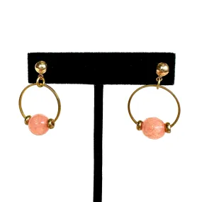 Permanent Baggage Gemstone Hoop Earrings