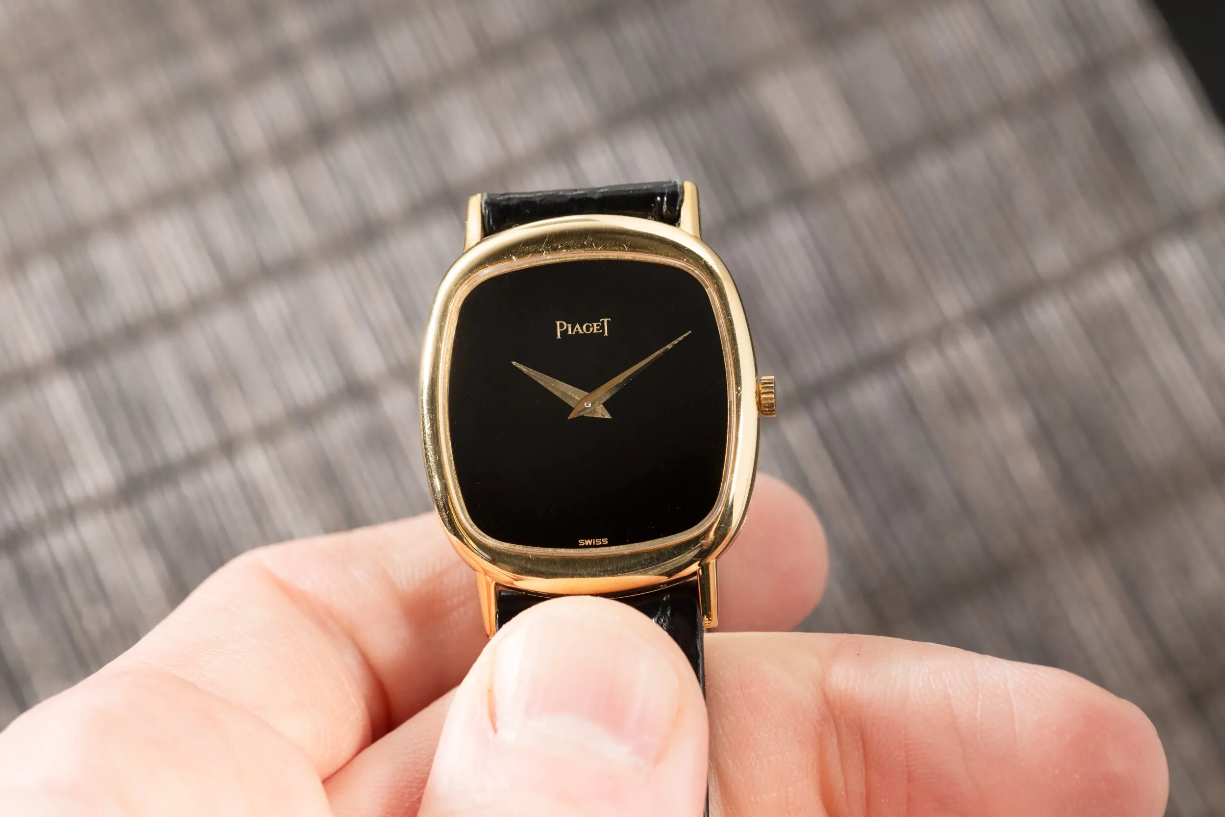 Piaget 'Onyx' Ellipse Dress Watch