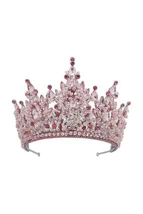 Pink Rhinestone Queen Tiara