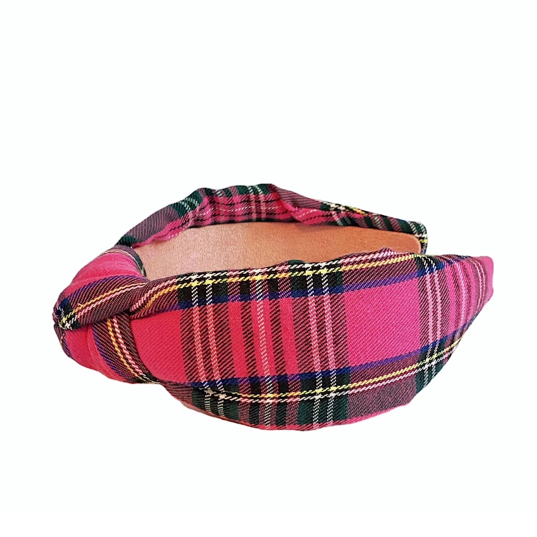 Pink Tartan Headband