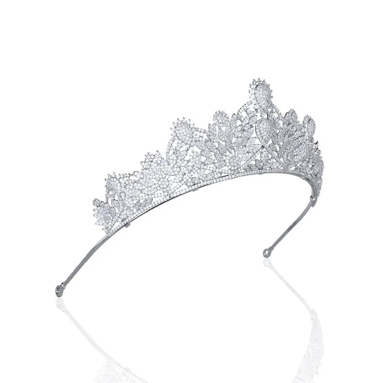 Pretty Wedding Tiara,Crystal Bride Tiaras for Bride,Prom,Party Head Accessories, Gatherings Hair Accessories for Women