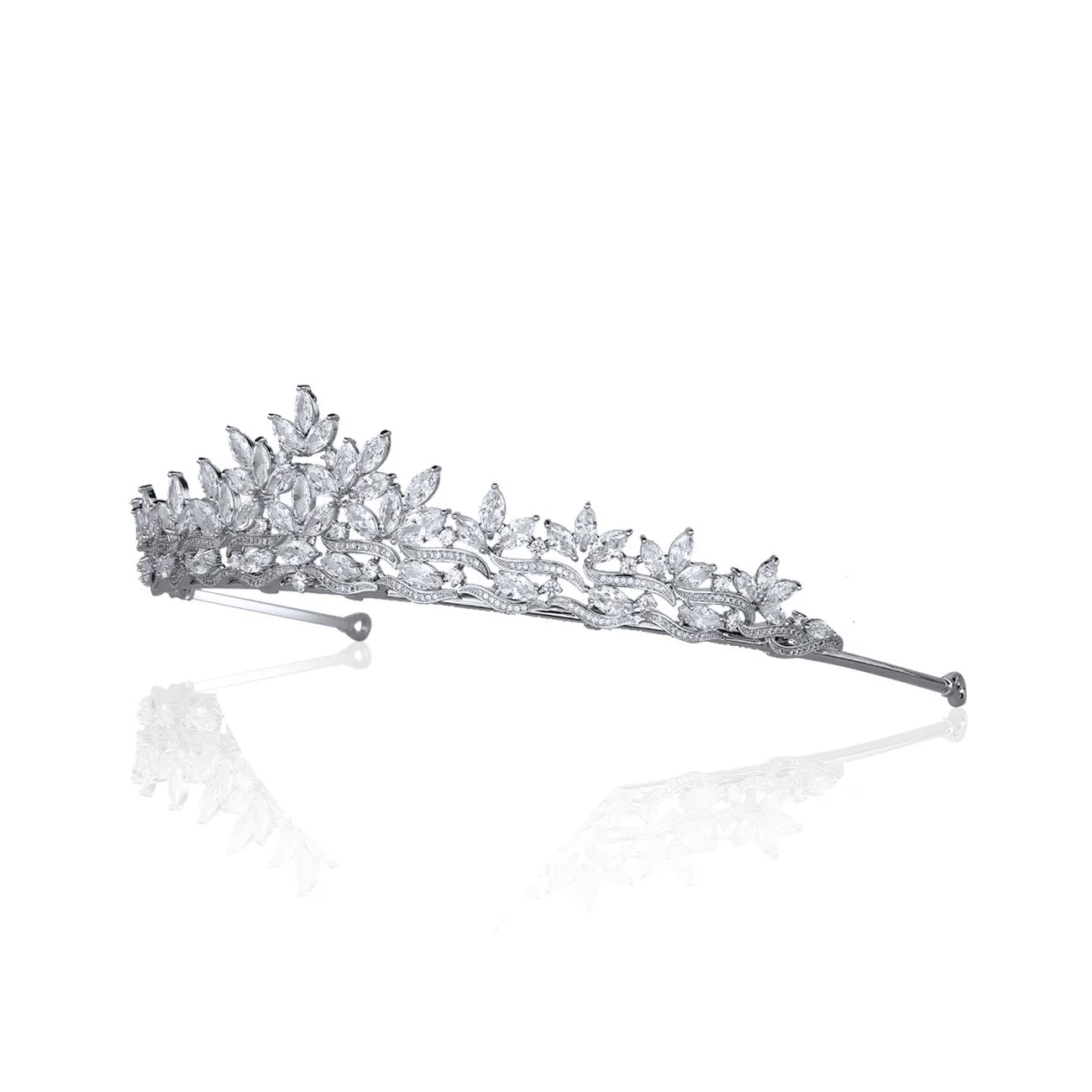 Princess Classic Tiara for Wedding ,Crystal Tiaras for Bride HT19031