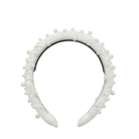 Project 6 Pearl Queen Headband - Dove White