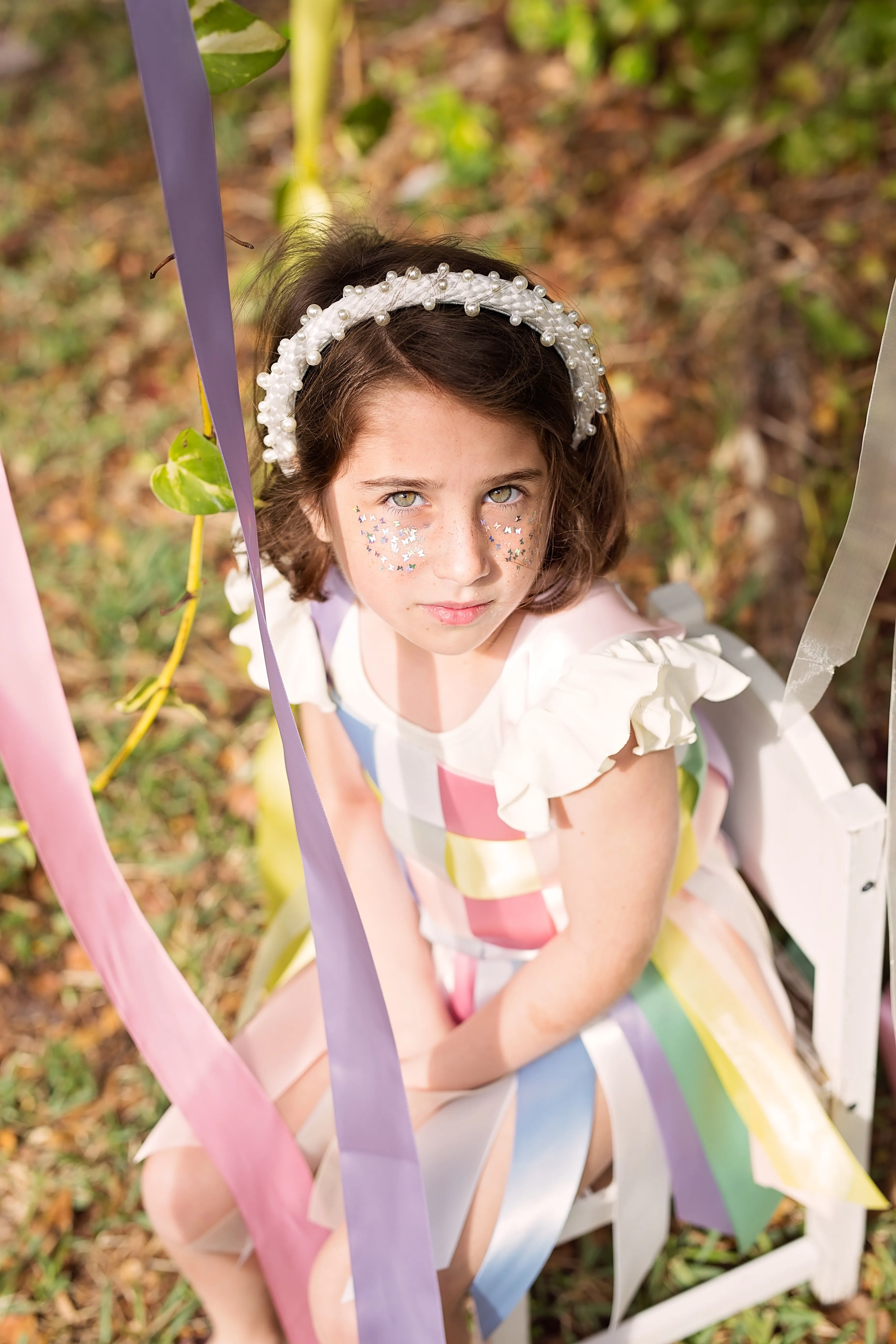 Project 6 Pearl Queen Headband - Dove White