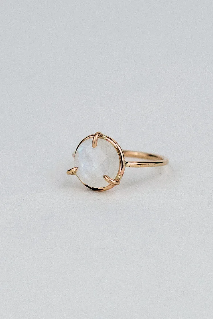 Prong Set Gemstone Ring - Moonstone