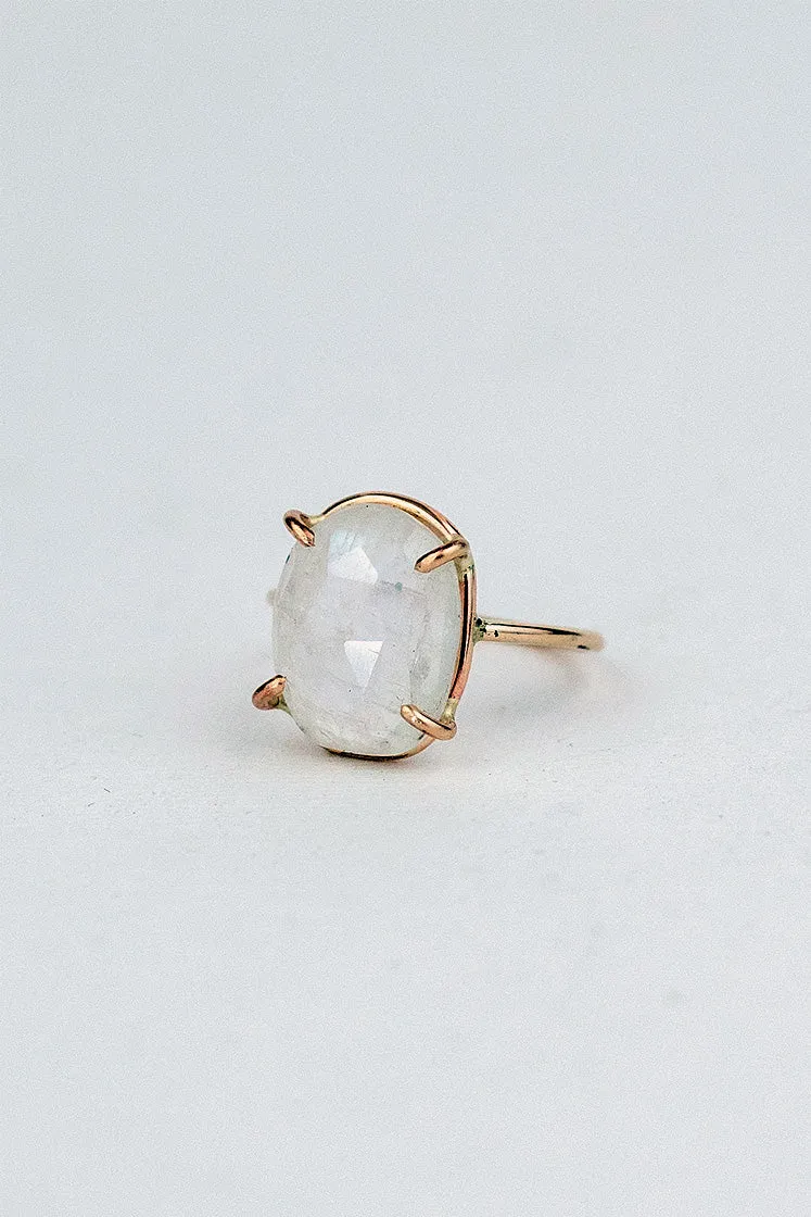 Prong Set Gemstone Ring - Moonstone