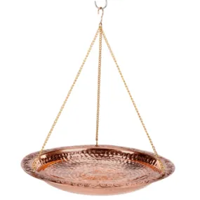 Pure Copper 18" Hanging Bird Bath